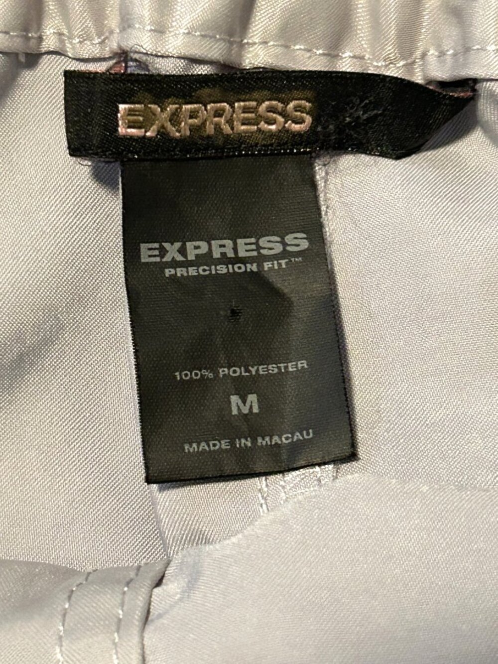 Express metallic gray satin mini cargo skirt, size M - Picture 3 of 4